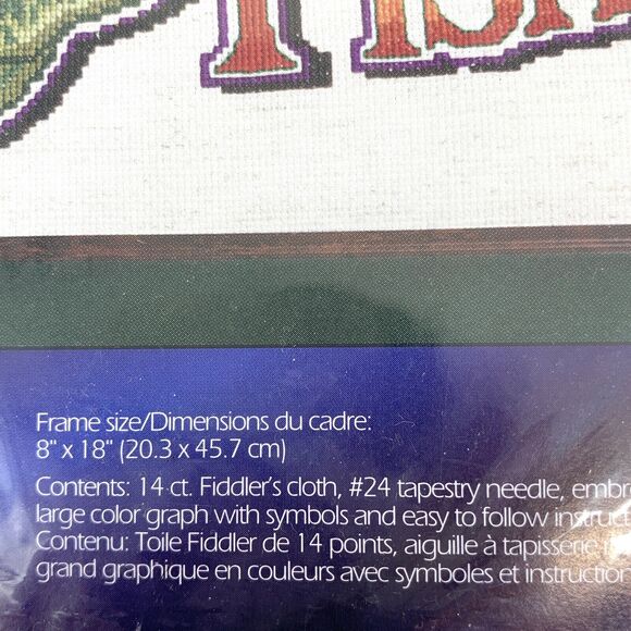 Vtg Designs for the Needle Natures Window Gone Fishing Counted Cross Stitch Kit - Picture 4 of 6